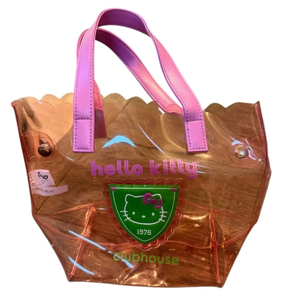 Hello Kitty light pink translucent mini tote
